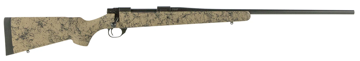 Howa HHS63202 M1500 HS Precision 30-06 Springfield 5+1 22" Barrel, Black Steel Receiver, Tan w/Black Webbing HS Precision Synthetic Stock