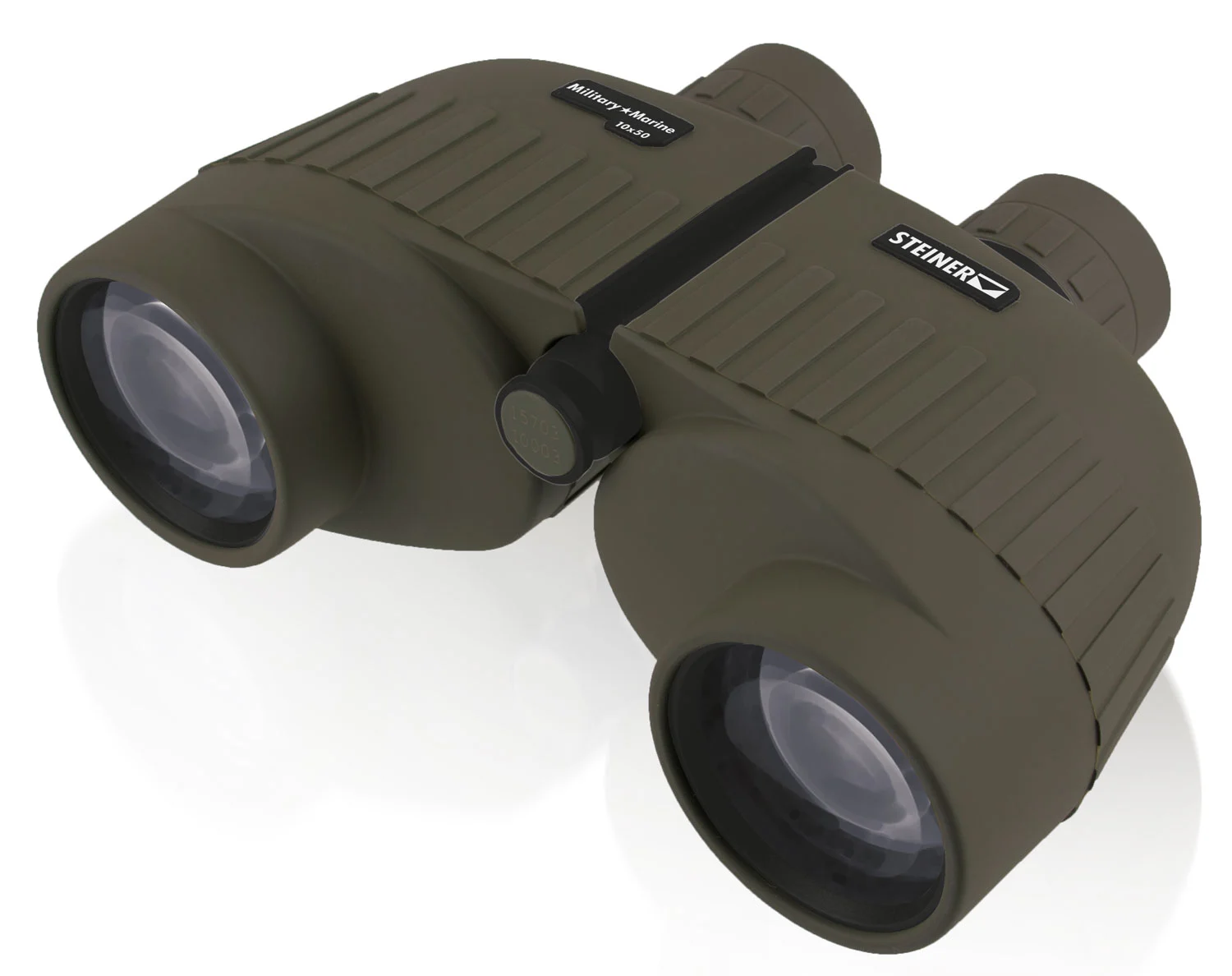 Steiner 2035 Military-Marine 10x50mm Porro Prism, Sports-Auto Focus, OD Green Makrolon w/Rubber Armor