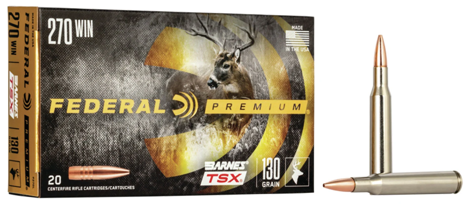 Federal .270 Winchester 130gr TSX Brass – 20rd