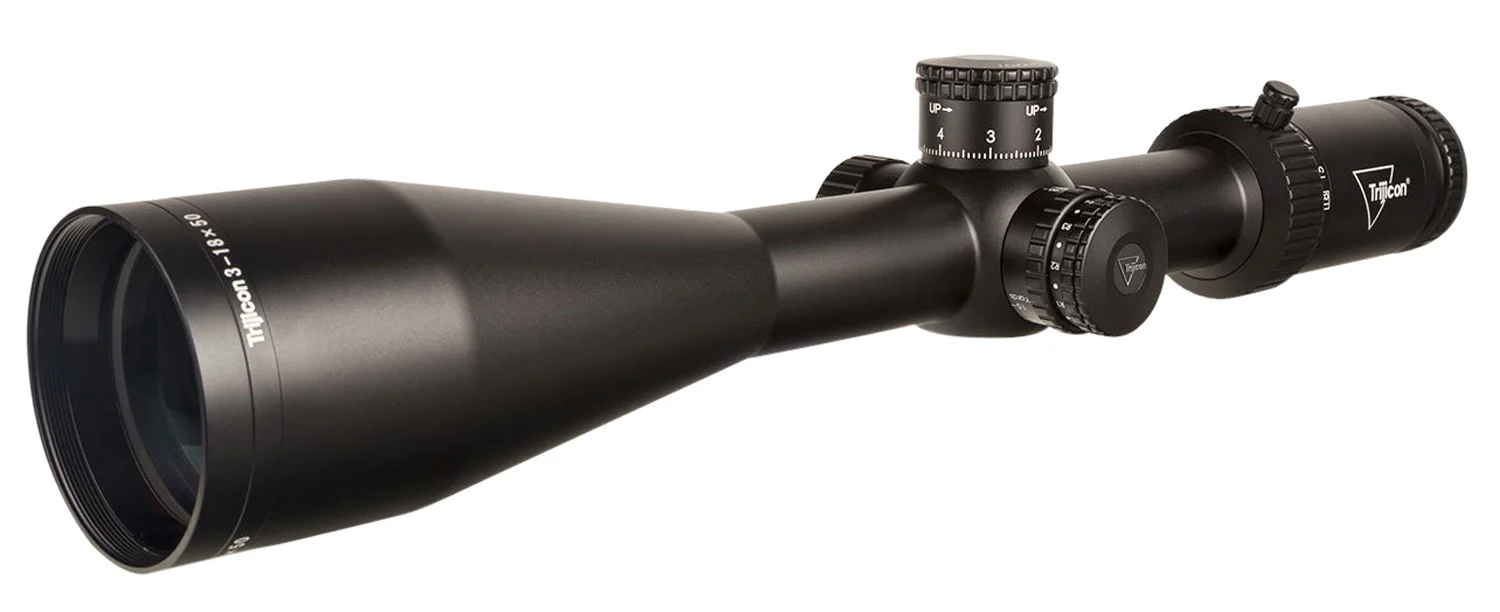 Trijicon 3000001 Tenmile HX 3-18x 44mm Obj 35.30-5.90 ft @ 100 yds FOV 30mm Tube Satin Black Finish LED Illuminated Red/Green MOA Precision Tree