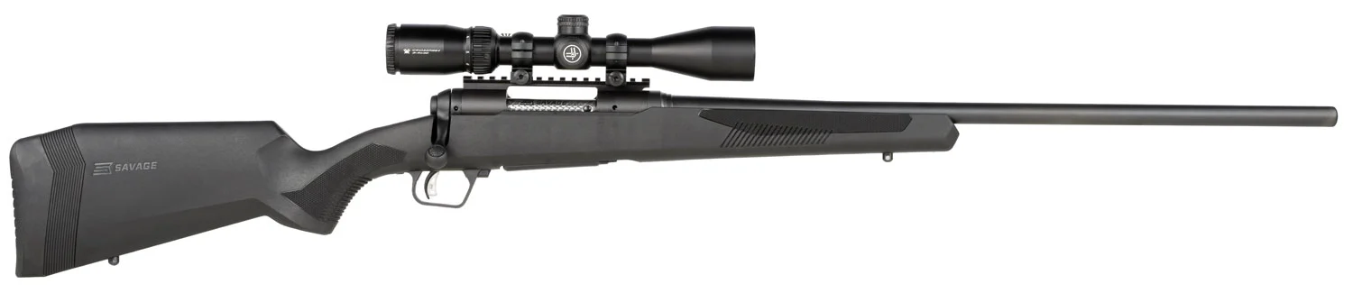 Savage Arms 57595 110 Apex Hunter XP 6.5 PRC 2+1 24", Matte Black Metal, Synthetic Stock, Vortex Crossfire II 3-9x40mm Scope