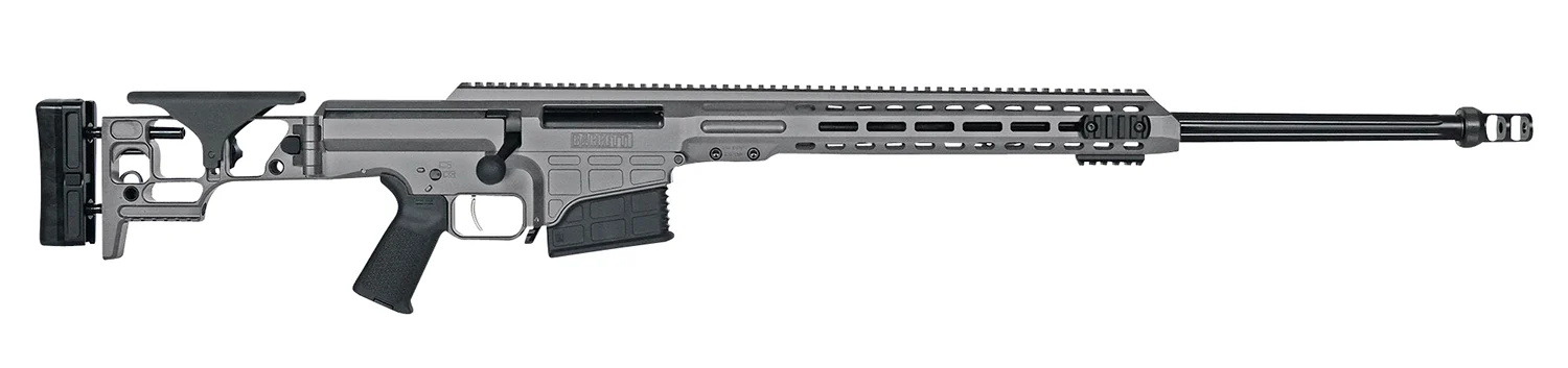 Barrett 18498 MRAD 6.5 Creedmoor 24″ 10+1 Tungsten Gray Cerakote Gray Fixed Adjustable Comb Stock Black Polymer Grip Right Hand