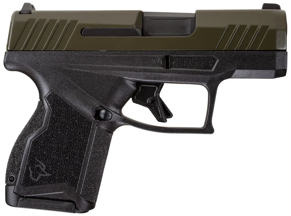 Taurus 1GX4M93B GX4  9mm Luger 11+1 3.06" Black Stainless Steel Barrel, Mil-Spec Green Cerakote Serrated Steel Slide, Black Polymer Frame, Black w/Interchangeable Backstrap Grip, Manual/Trigger Safety