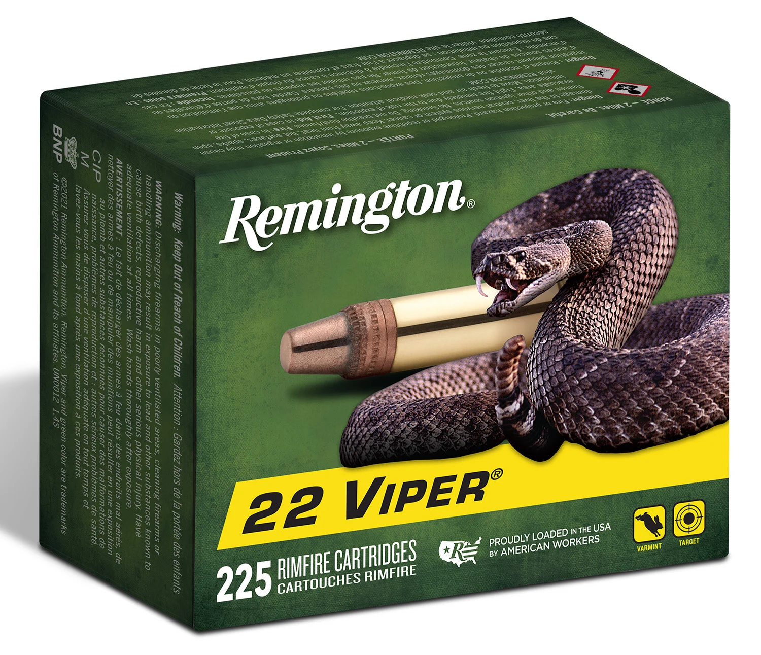 Remington .22 LR 36gr Brass – 225rd