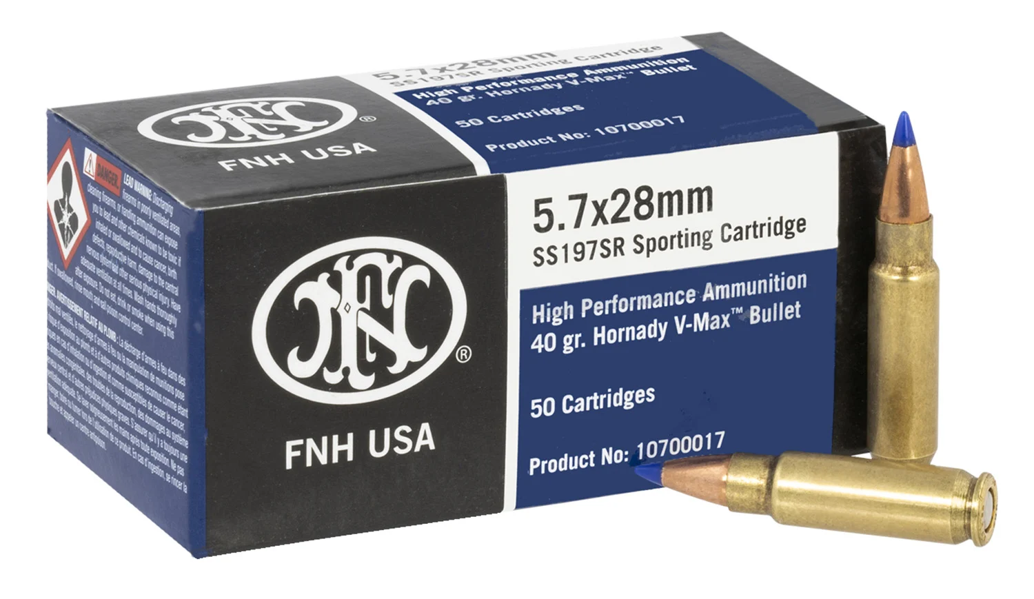 fn 5.7x28mm 40gr V-MAX Brass – 50rd