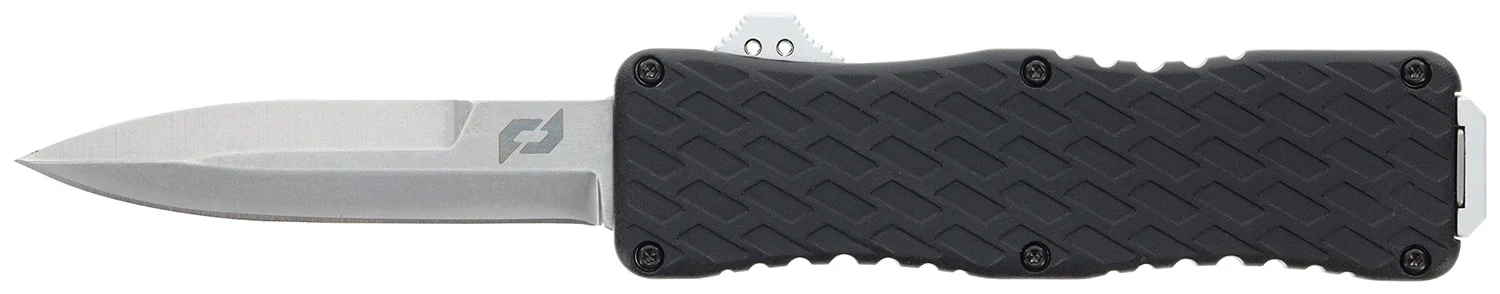 Schrade 1135967 Uproar D/A OTF Bayonet Plain Satin D2 Steel Blade 4.25" Aluminum Handle