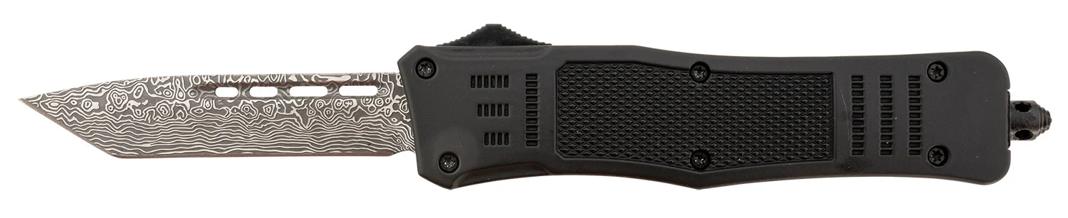 Steel River Knives T618BDT Spartan Medium 3.25" Tanto Plain Black/Silver 440C SS Blade/ 4.50" Black Aluminum Zinc Alloy Handle