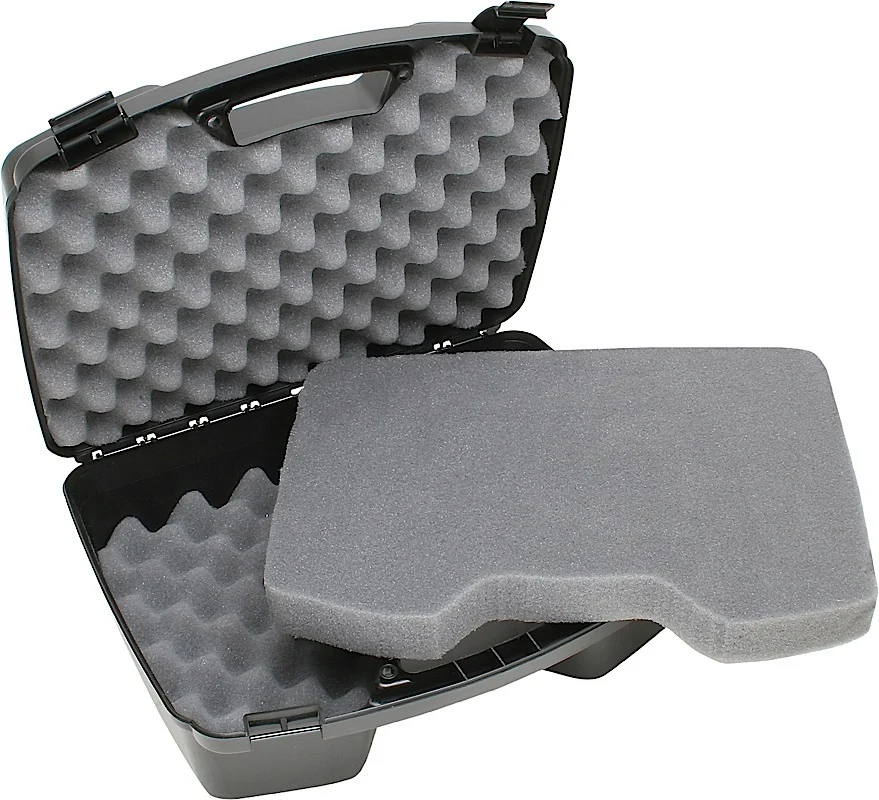MTM Case-Gard 81140 Handgun Case Black Polypropylene Holds 4 Handgun w/ up to 8" Barrels & 6 Sub-Compacts w/ Magazines