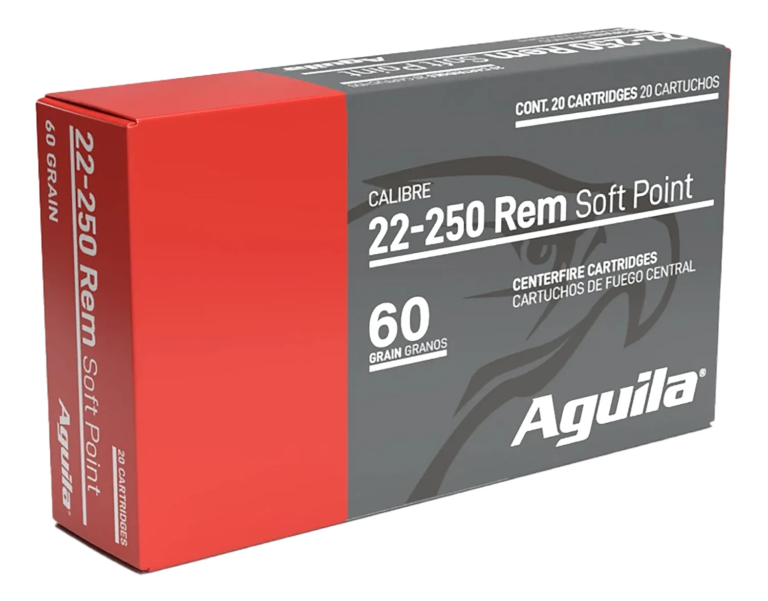Aguila Ammunition .22-250 Remington 60gr Brass – 20rd