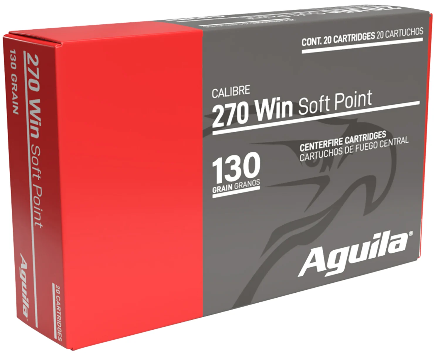 Aguila Ammunition .270 Winchester 130gr SP Brass – 20rd