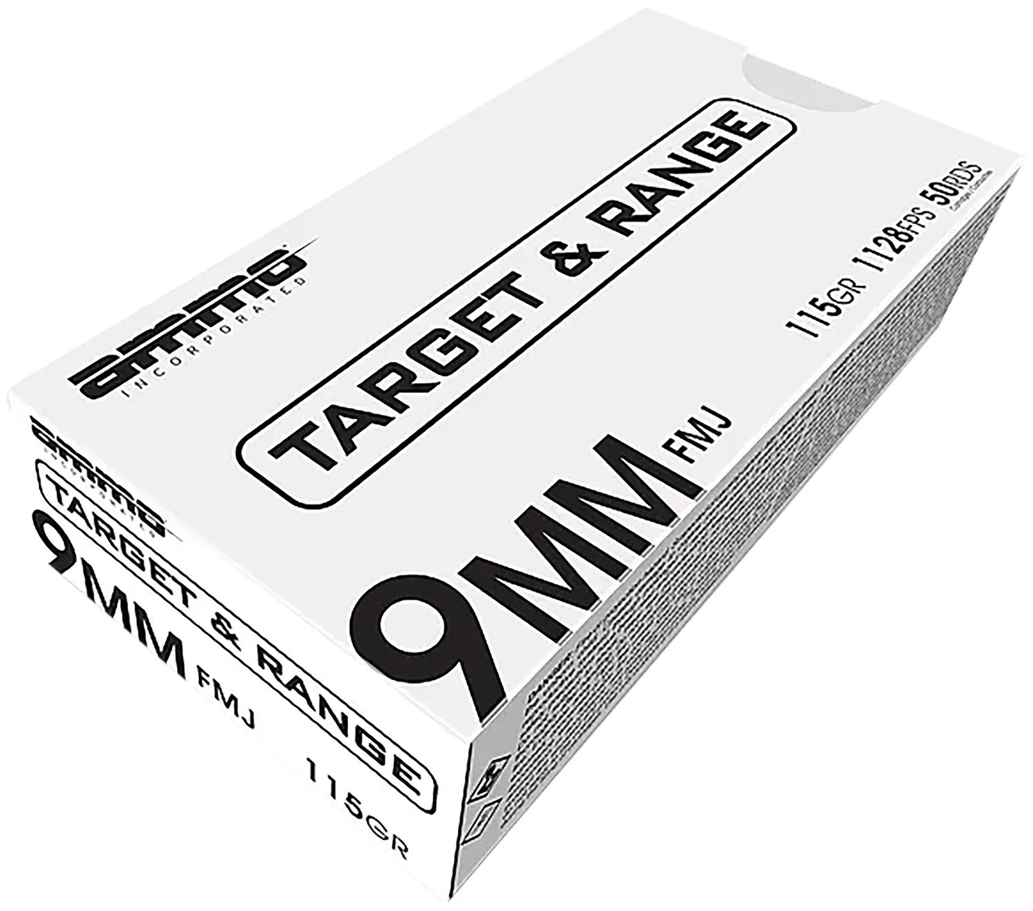 Ammo Inc 9115FMJTR50 Signature 9mm 115gr Full Metal Jacket 50 Per Box/20 Case