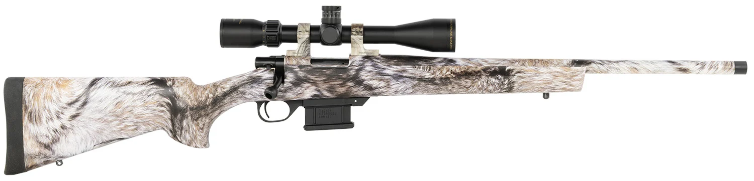 Howa HMA60804FY M1500 Mini Action Full Size 6 ARC 5+1 20" Yote Camo Dip Threaded Barrel, Steel Receiver Drilled & Tapped, Fixed HTI Yote Synthetic Stock, Nikko Stirling GamePro 4-12x40mm