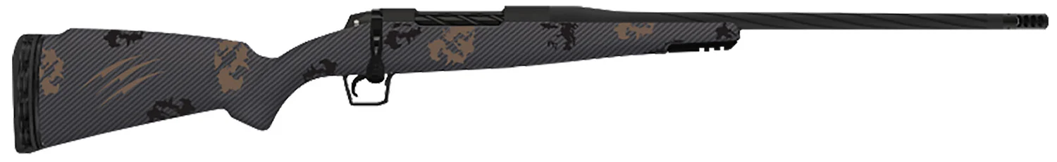 Fierce Firearms TWROG7PRC22BT Twisted TI Rogue 7mm PRC 22" Black Cerakote Steel Threaded Barrel, Drilled & Tapped Titanium Receiver, LR Negative Comb Trophy Camo Carbon Fiber Stock