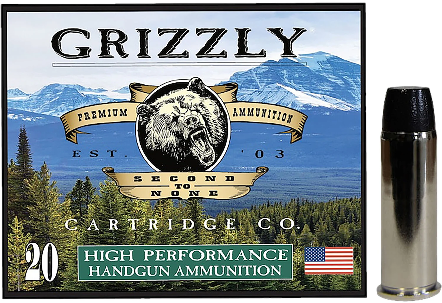 Grizzly-Ammo .44 Magnum 300gr – 20rd