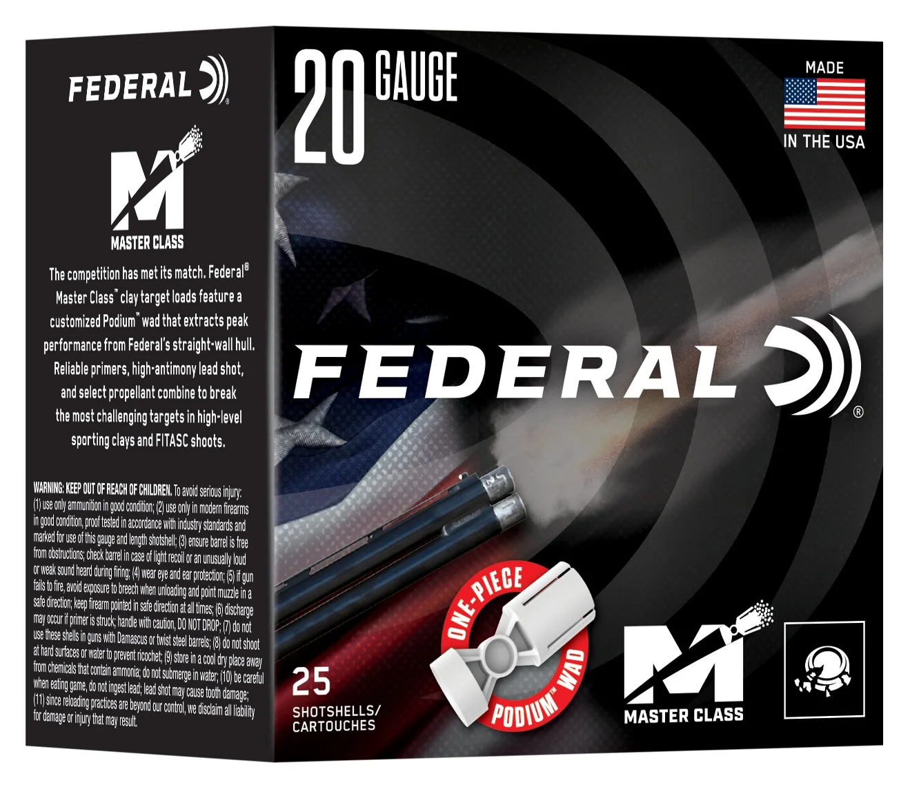 Federal 20 Gauge – 25rd