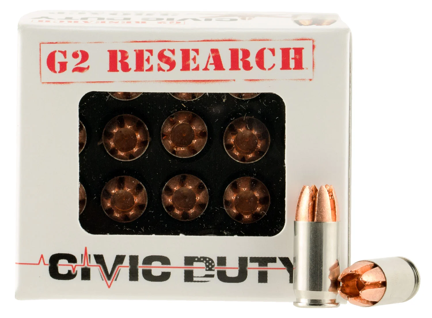 G2 Research .380 ACP 64gr BONDED Brass – 20rd