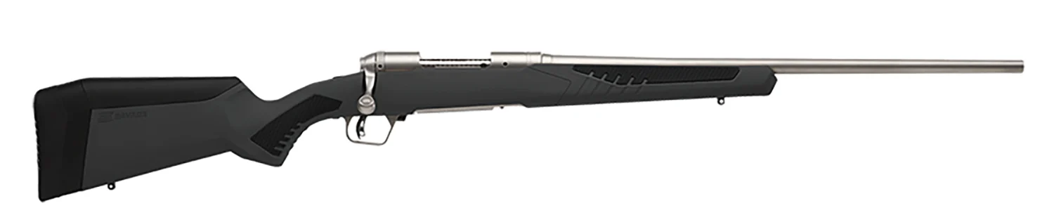 Savage Arms 57084 110 Storm 300 WSM 2+1 24", Matte Stainless Metal, Gray Fixed AccuStock with Accufit