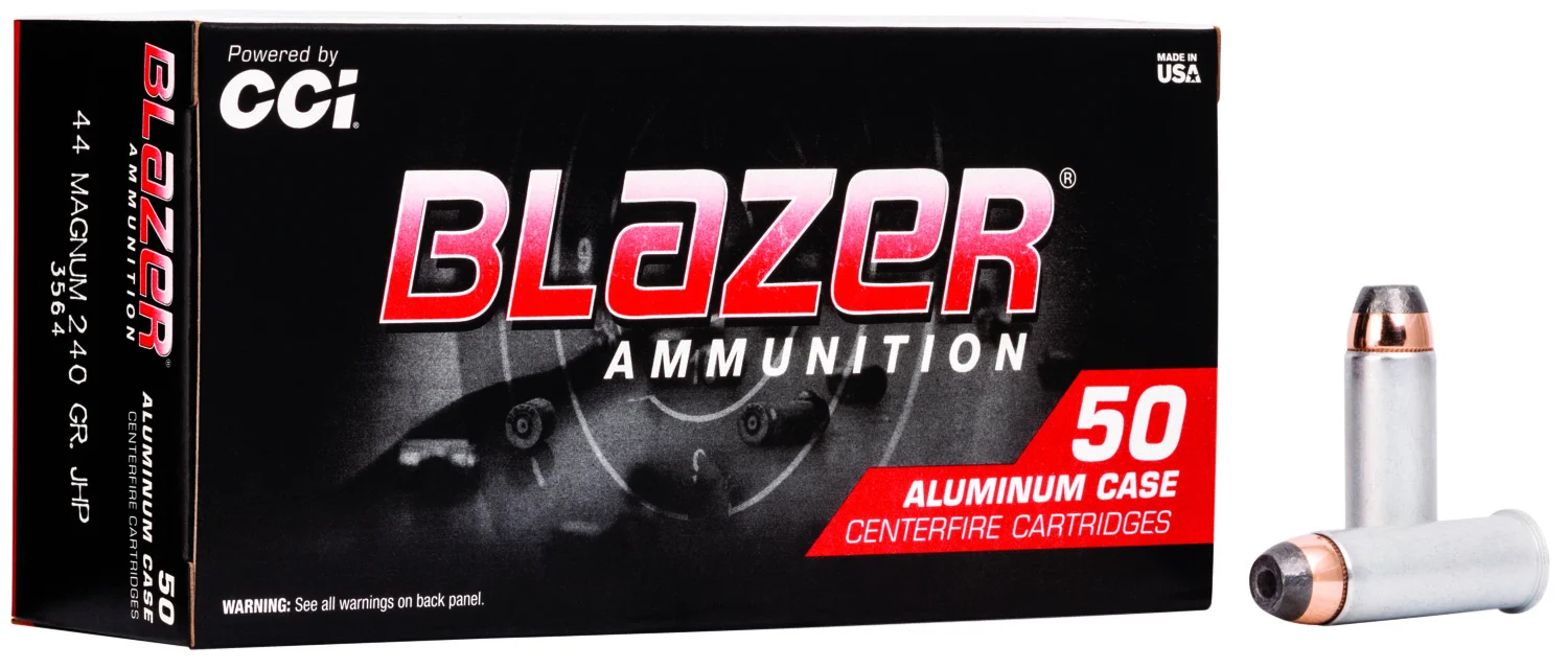 CCI Ammunition .44 Magnum 240gr JHP Aluminum – 50rd