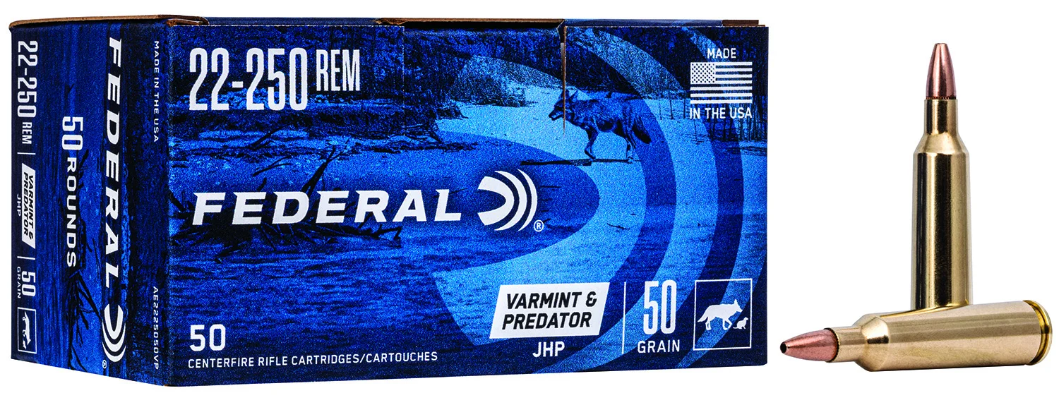 Federal .22-250 Remington 50gr Brass – 50rd