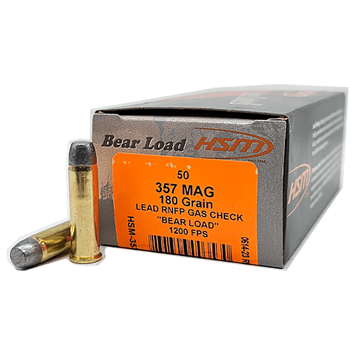 HSM .357 Magnum 180gr Brass – 50rd