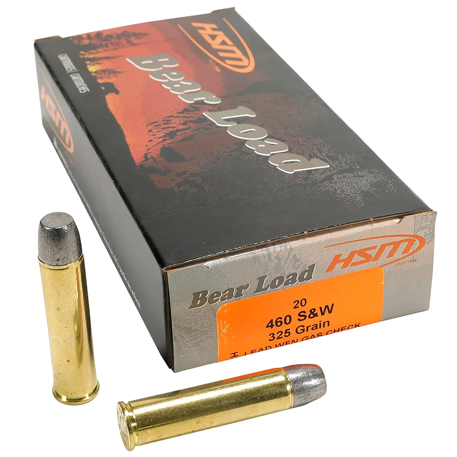 HSM .460 S&W Magnum 325gr Brass – 20rd