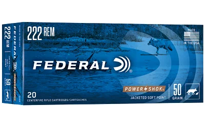 Federal .222 Remington 50gr SP Brass – 20rd