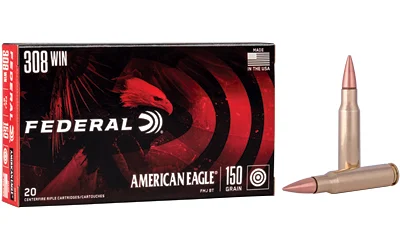 Federal .308 Winchester 150gr FMJ Brass – 20rd