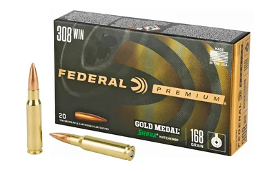 Federal .308 Winchester 168gr BTHP Brass – 20rd