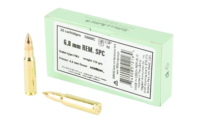 Sellier-Bellot 6.8 SPC 110gr FMJ Brass – 20rd