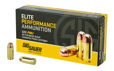 Sig-Sauer .40 S&W 180gr FMJ Brass – 50rd